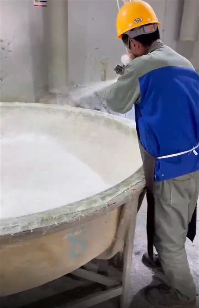 廣東博皓 樹(shù)脂纖維噴射設(shè)備的噴涂玻璃鋼模具產(chǎn)品效果